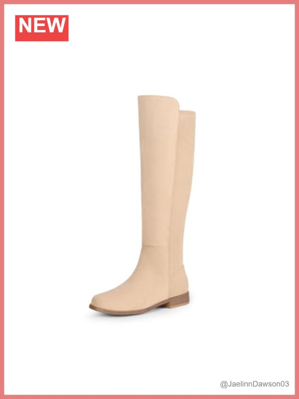 Women's Knee High Flat Low Heel Faux Suede Boots Round Toe Equestrian
